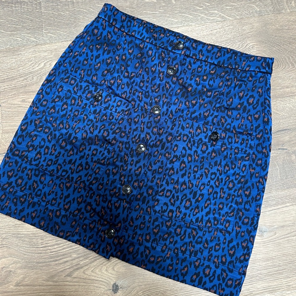 Banana Republic Animal Print Mini skirt (8)